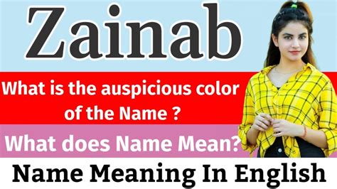 zainab meaning in english